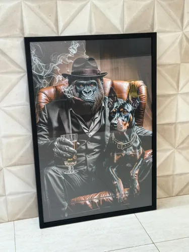 QUADRO GORILA GÂNGSTER 60x90