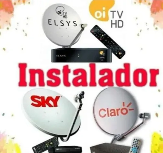 Instalacao de antena e receptor altenativo.