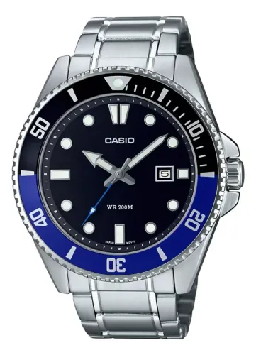 Relógio Casio Duro Batman MDV-107D-1A2VDF-SC com Pulseira em Aço Inox