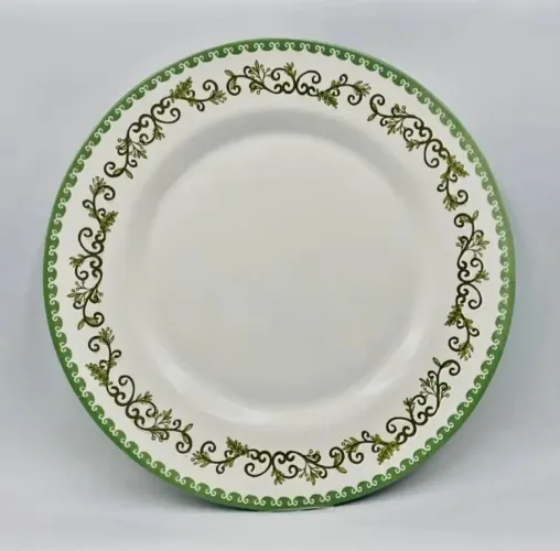 6 de pratos rasos, com design floral 29cm