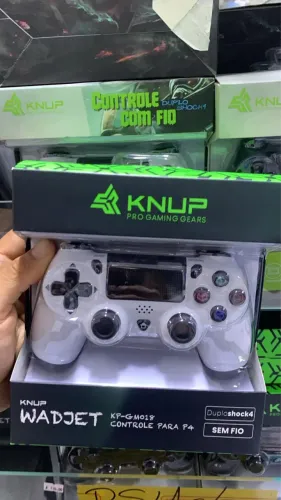 Controle para Ps4 sem fio branco -
