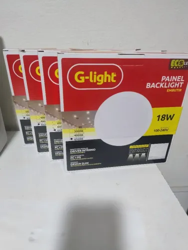 KIT C/4Paineis Backlight Embutir G-light 18W