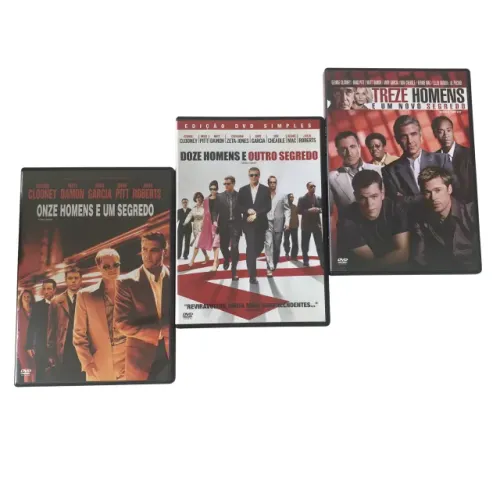 DVDs Onze Homens e Um Segredo Trilogia Original - 3 DVDs
