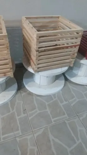 Cestos para vaso brancas