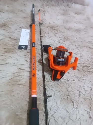 Vara de pesca com molinete da albatroz novos 