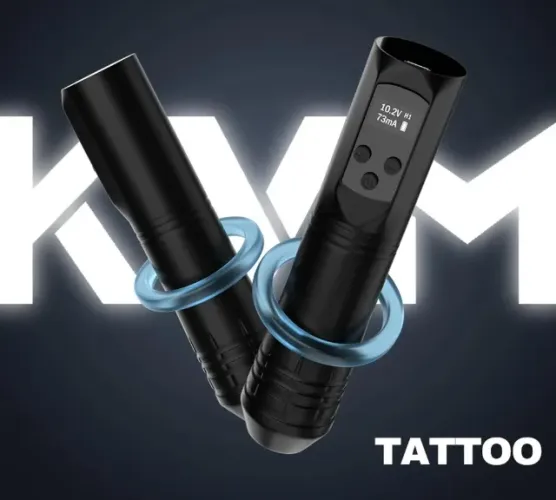 Maquina Pen KVM Snake 10000 RPM Tattoo e Dermopigmentação- Bateria Integrada