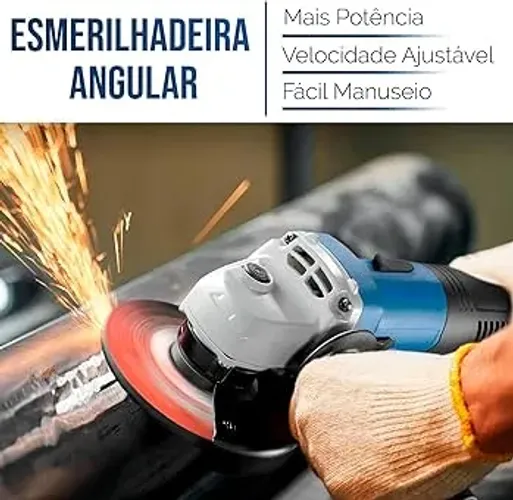 Esmerilhadeira Angular 115mm 4 1/2 820w 11000rpm Oferta - Holtter Ferramentas