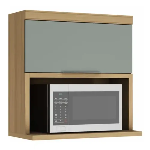 ARMÁRIO AÉREO MICROONDAS 1 PORTA BASCULANTE 100% MDF - MARQUESA