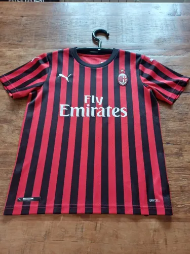 Camisa Milan Home 2019/2020 TAM G infantil - 12 anos
