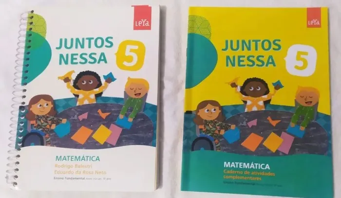 Juntos Nessa Matemática 5 - livro + caderno de atividades - Com Material de Recorte. NOVOS