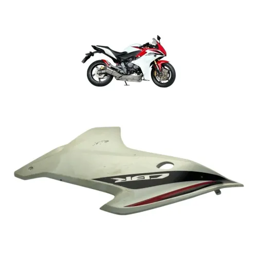 Carenagem Lateral Esquerda  Honda Cbr 600f 2012 A 2014 Branco
