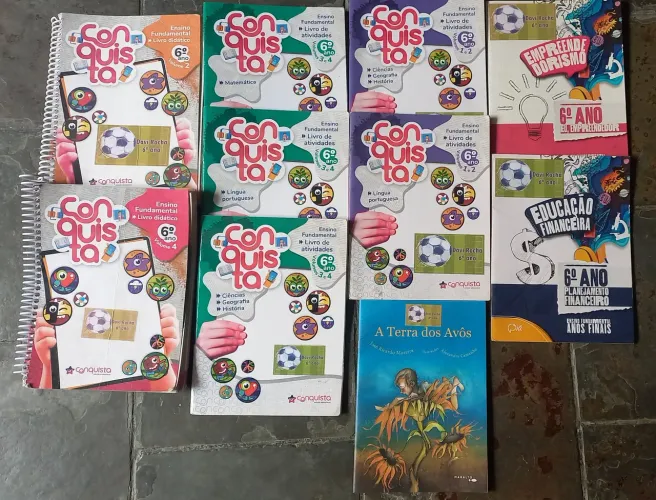 Livros didáticos Conquista 6º ano - Completo