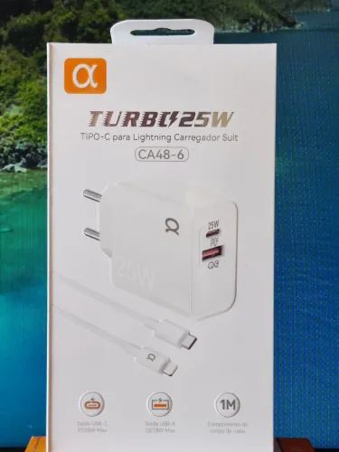 Carregador Turbo 40w Para Iphone 8 X Xr 11 12 13 14 Pro Max