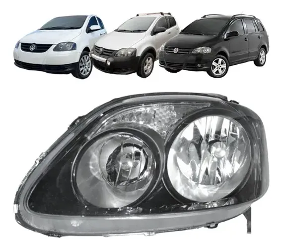 Farol Volkswagen Fox Spacefox 2008 2009 2010 L.e Foco Duplo