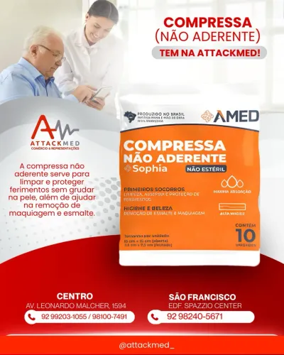 Compressa não aderente 