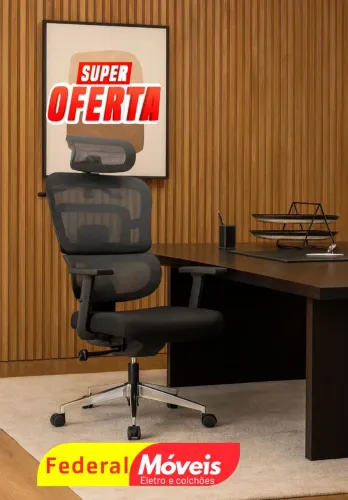 Cadeira Giratória Presidente - Confortável e ideal para escritório!