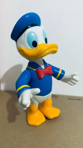Boneco Pato Donald Original Disney Vinil Turma do Mickey Pateta Desenho Animado Cartoon