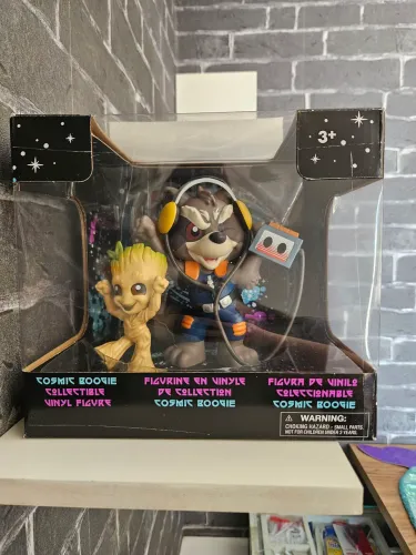 Boneco Guardiões das Galaxias Groot e Rocket