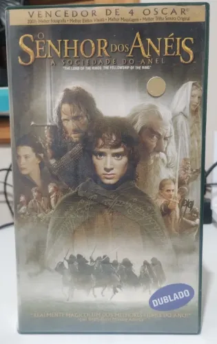 VHS Duplo Senhor dos Anéis Sociedade do Anel