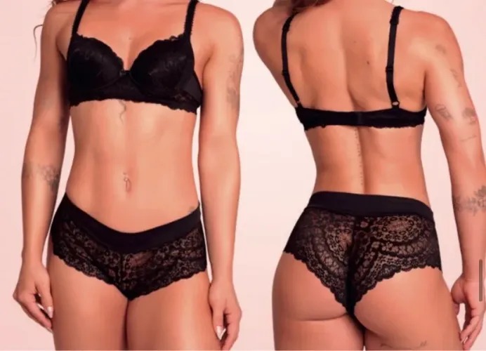 Conjunto Lingerie Renda