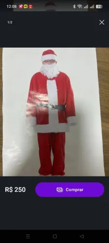 Roupa papai Noel 
