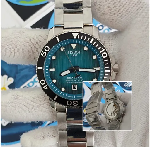 RELOGIO TISSOR SEASTAR GREEN AUTOMÁTICO