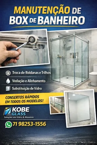 Manutenção de Box de Banheiro | Troca de Roldanas | Vidraçaria