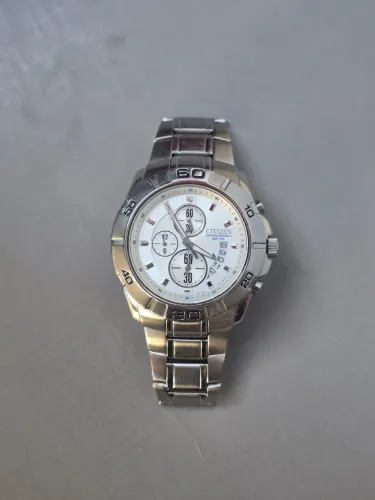 Relógio Citizen Chronograph WR100 Aço Inoxidável (Original)
