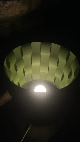 Abajur Decorativo - Modelo Onda Verde Musgo