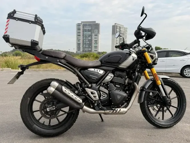 Triumph Scrambler 400X modelo 2025 - Apenas 6.000 km - Equipada e Impecável Oportunidade!