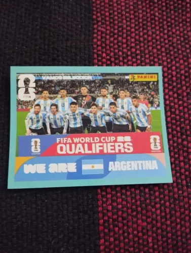 Carta (figurinha) da copa FIFA 2026 Panini da seleção da Argentina