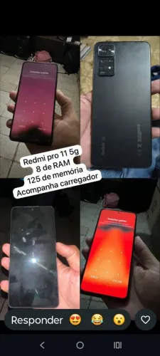 Celular redmi pro 11 5g 8g 128 memória