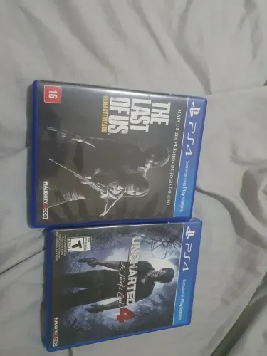Jogos ps4: The las of US, Uncharted 4