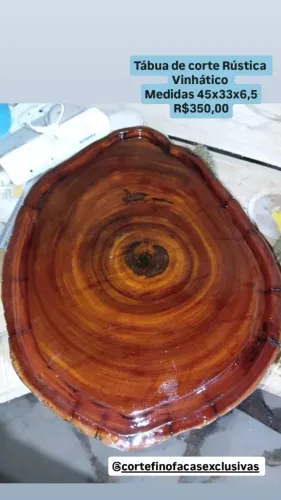 Tábua de corte rústica Vinhático
