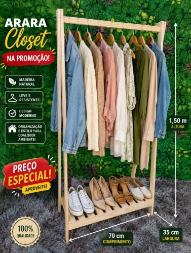 Arara closet na promoção 