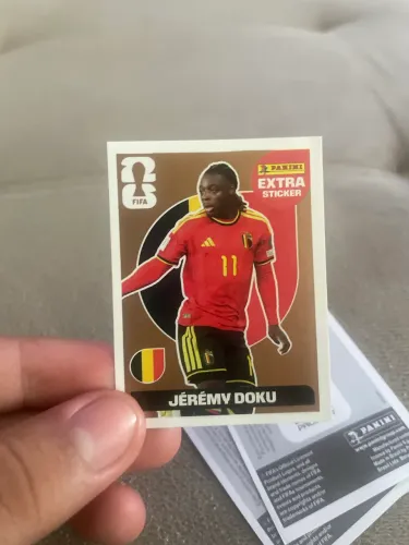 ?*FIGURINHA EXTRA 2026* Jérémy Doku bronze.
