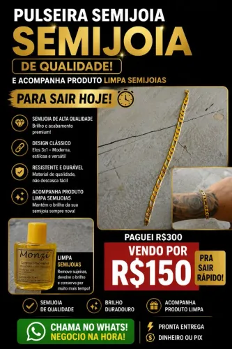 Pulseira masculina 3x1