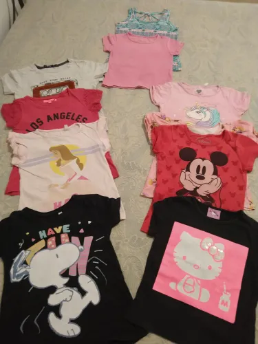 10 camisetas para menina de 3 anos
