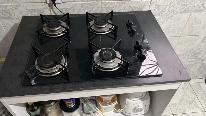 Cooktop 4 bocas com móvel