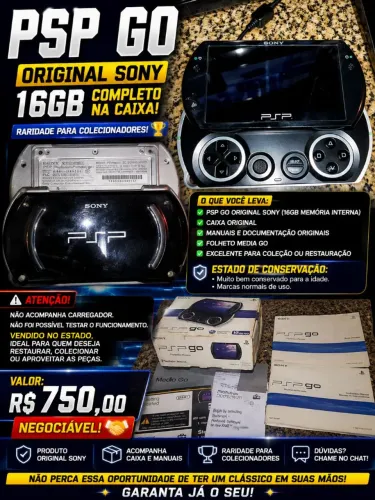 PARA COLECIONADORES PSP GO ORIGINAL