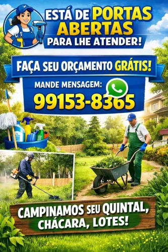 Limpamos seu quintal 