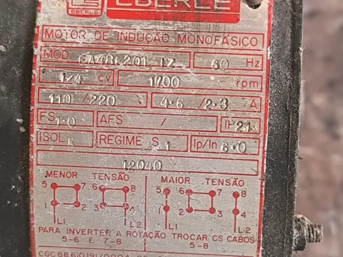 Motor máquina de custura