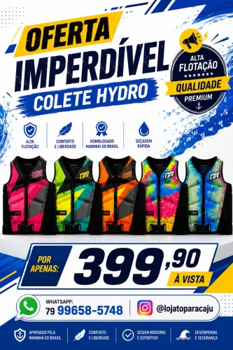 Colete pro life colorido