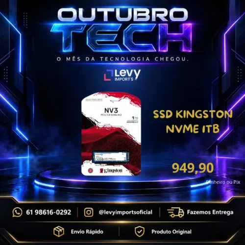 SSD Kingston NVME 1TB Lacrado