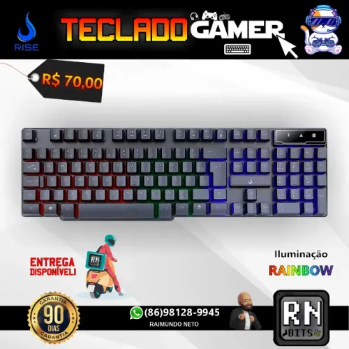 Teclado Gamer Semi Mecânico Rise Mode G1 (USB)