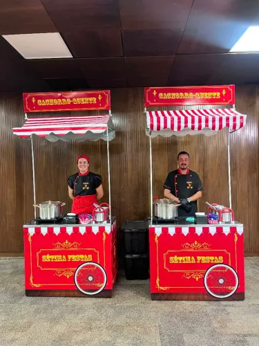 Serviço para festas e Eventos com carrinhos e barraquinhas gourmet 