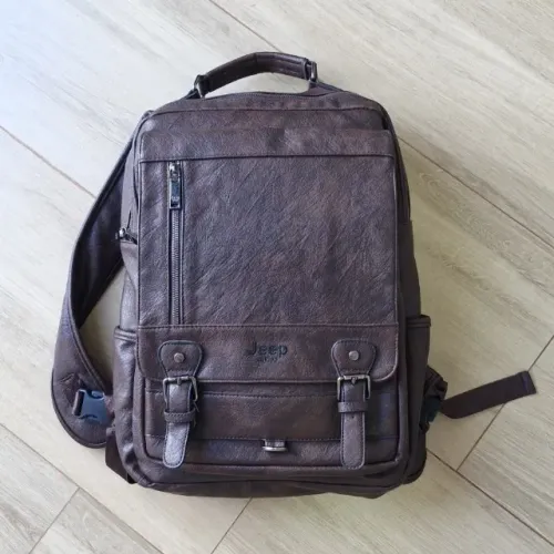 Mochila Couro - Modelo Jeep Buluo Marrom
