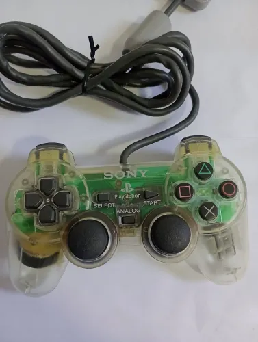 Controle Original PS1 Edição Clear Play 1