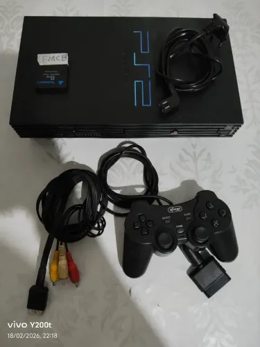 PS2 FAT COM FMCB JOGOS VIA HD OU PENDRIVE 