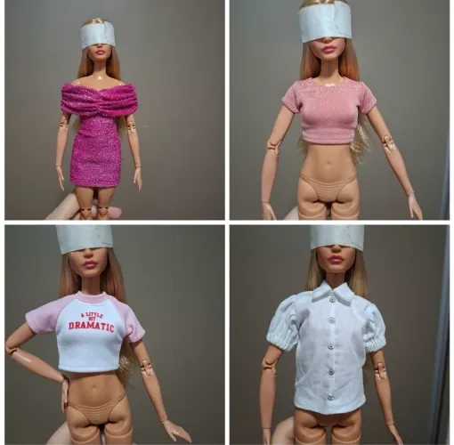 Lote de roupas para barbie 